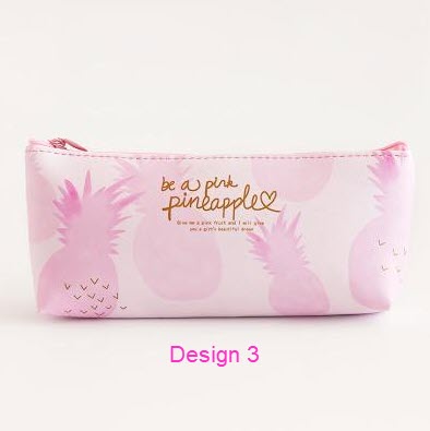 Pink Pineapple Pencil Case