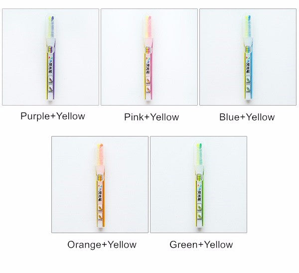 Dual Color Highlighter (Set of 5)