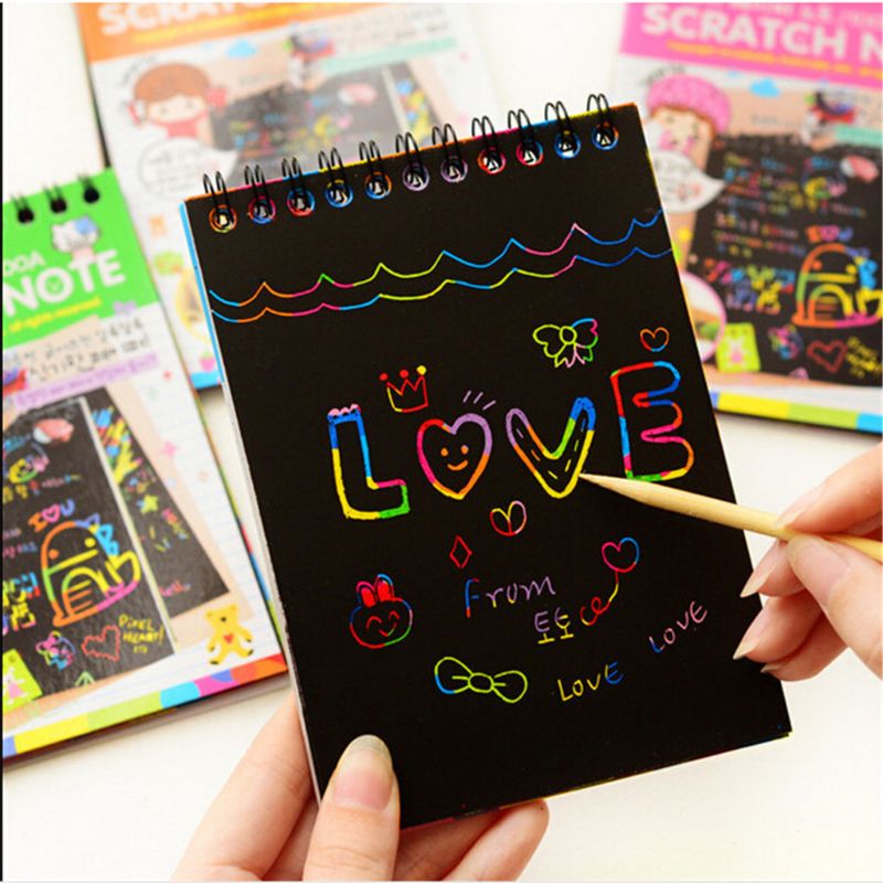 Rainbow Scratch Notebook