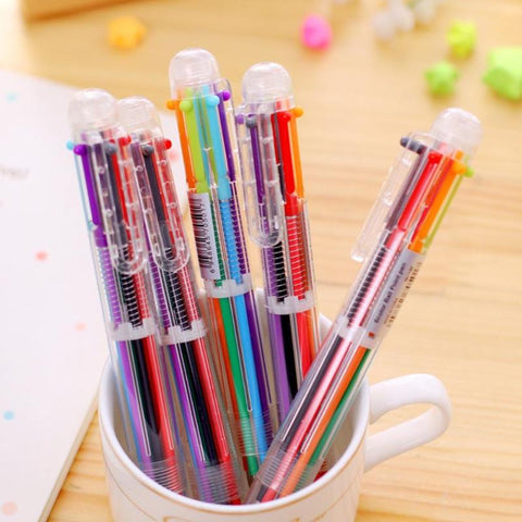 6 in 1 Multicolor Pen