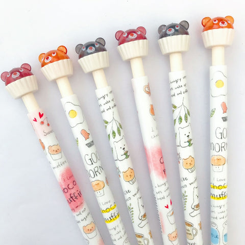 Cupcake Bear Lead Pencil (Set of 3)