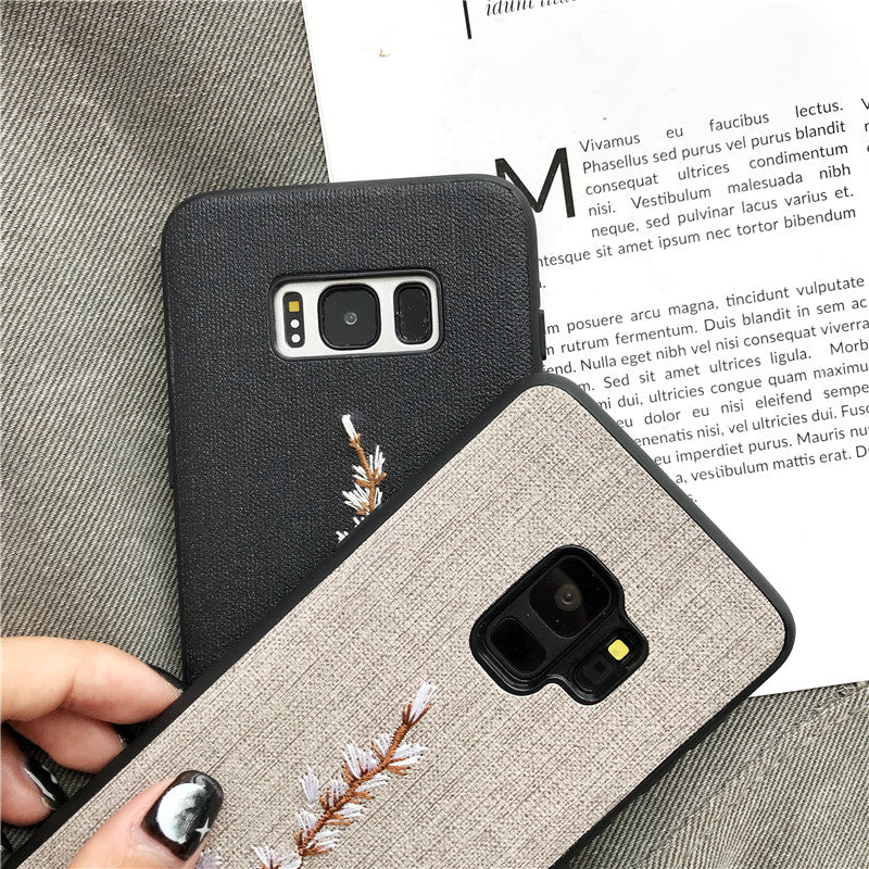 Flower Embroidery Samsung Case