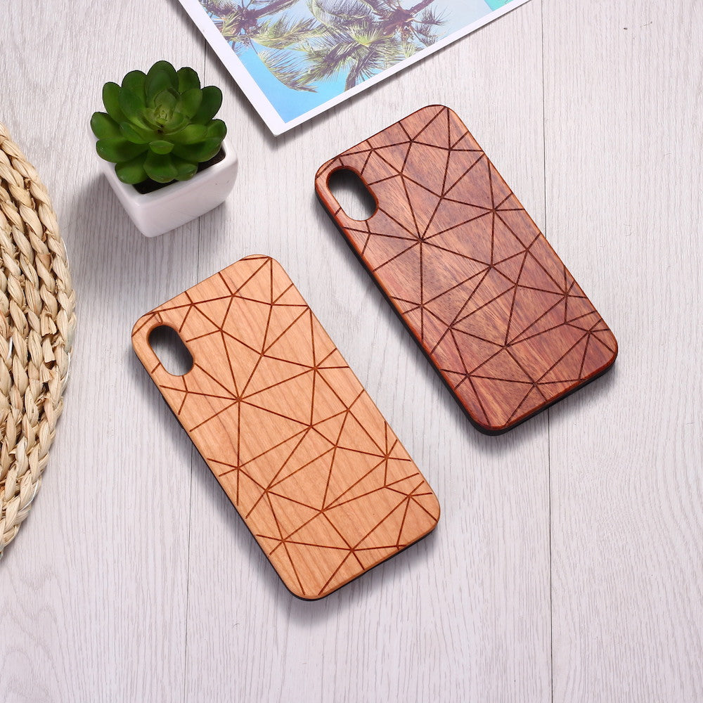 Geometric Wood iPhone Case