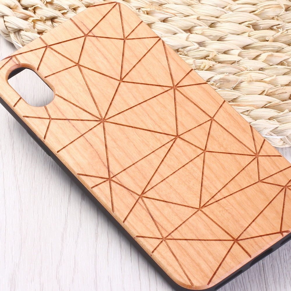 Geometric Wood iPhone Case