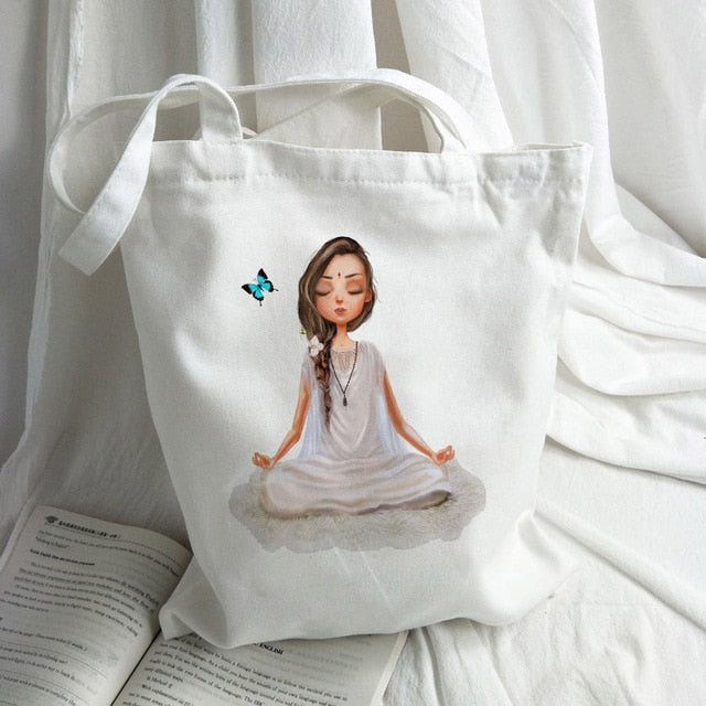Yoga Girl Tote Bag