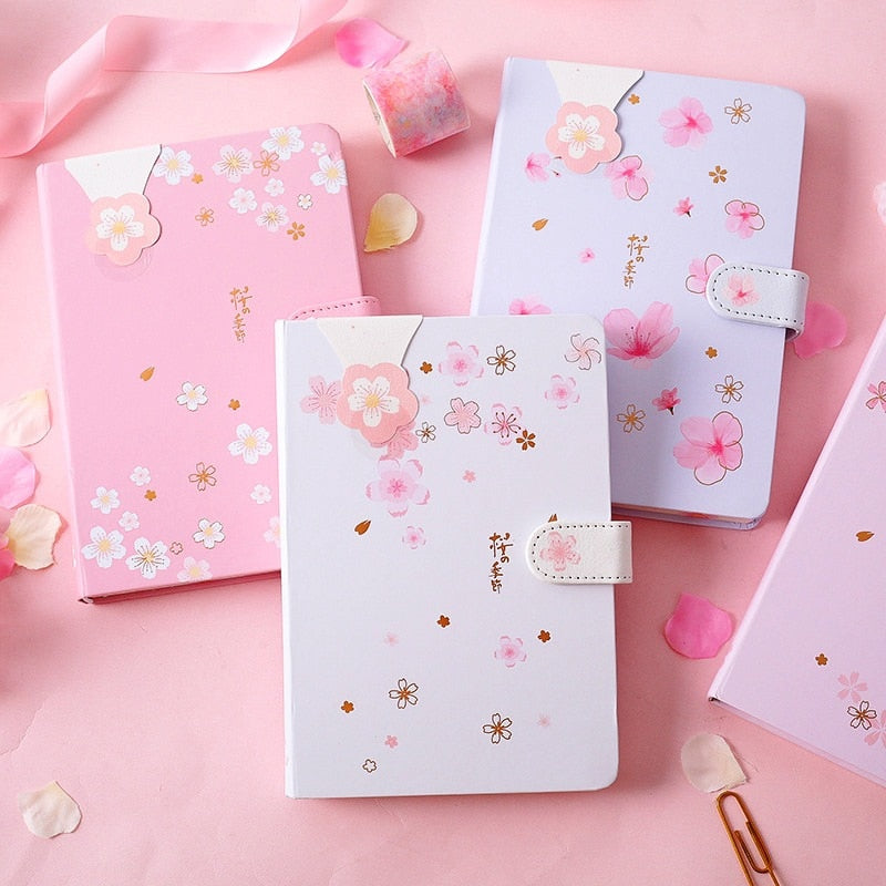 "Pink Flowers" Notebook