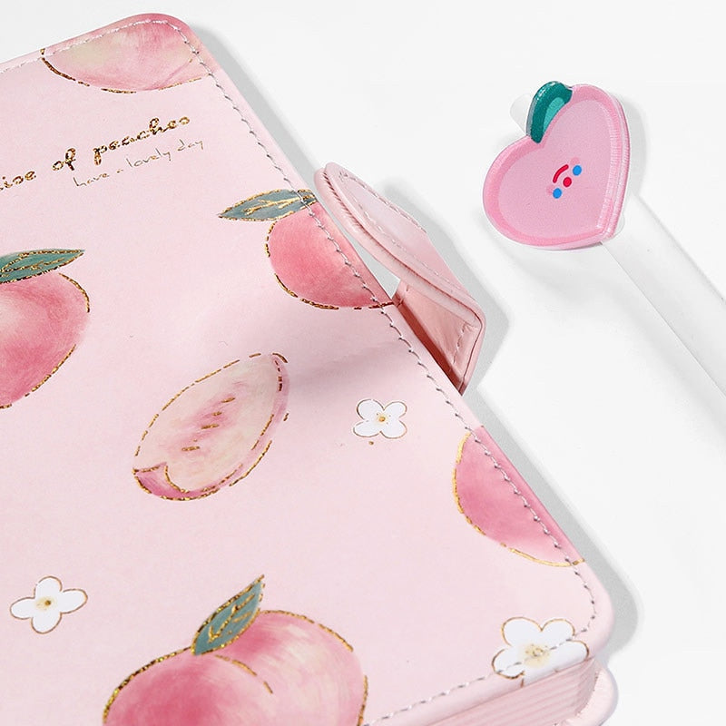 Peach Faux Leather Notebook