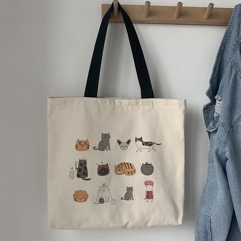 Kawaii Cats Tote Bag