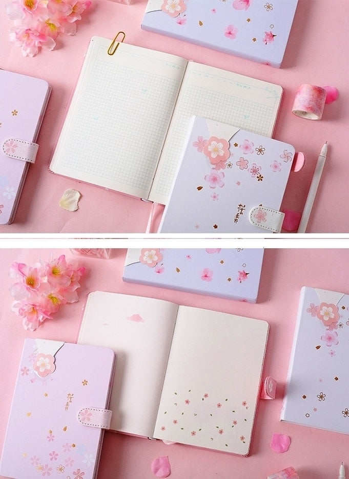 "Pink Flowers" Notebook
