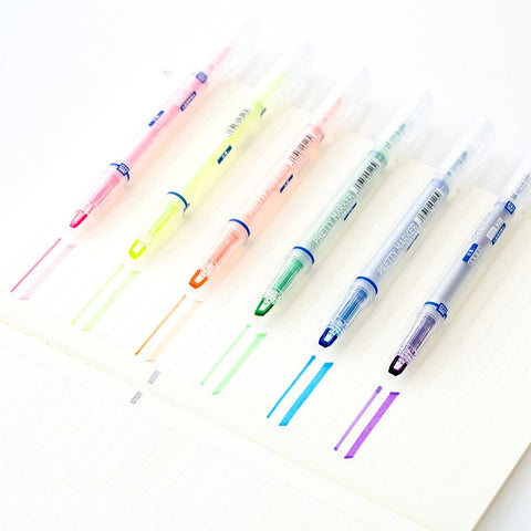 Dual-Sided Highlighter (Set of 6)