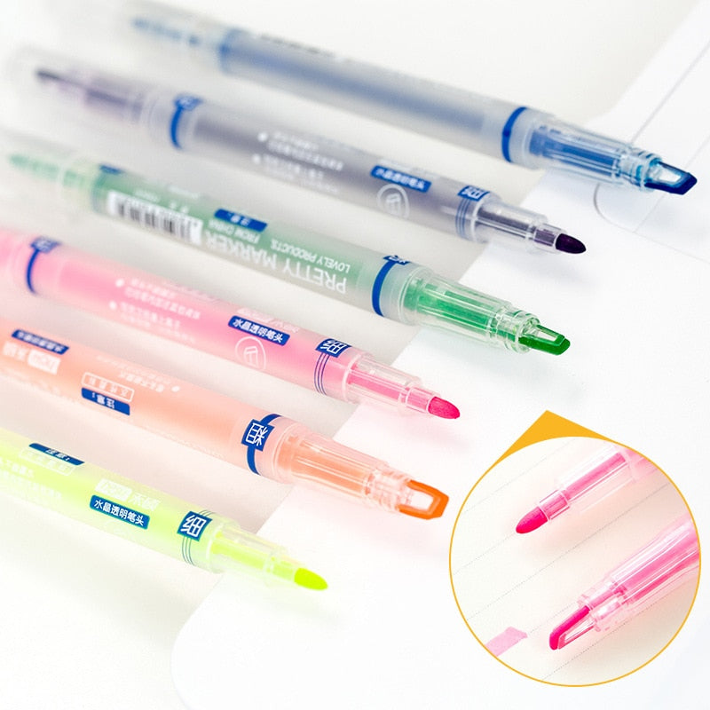 Dual-Sided Highlighter (Set of 6)