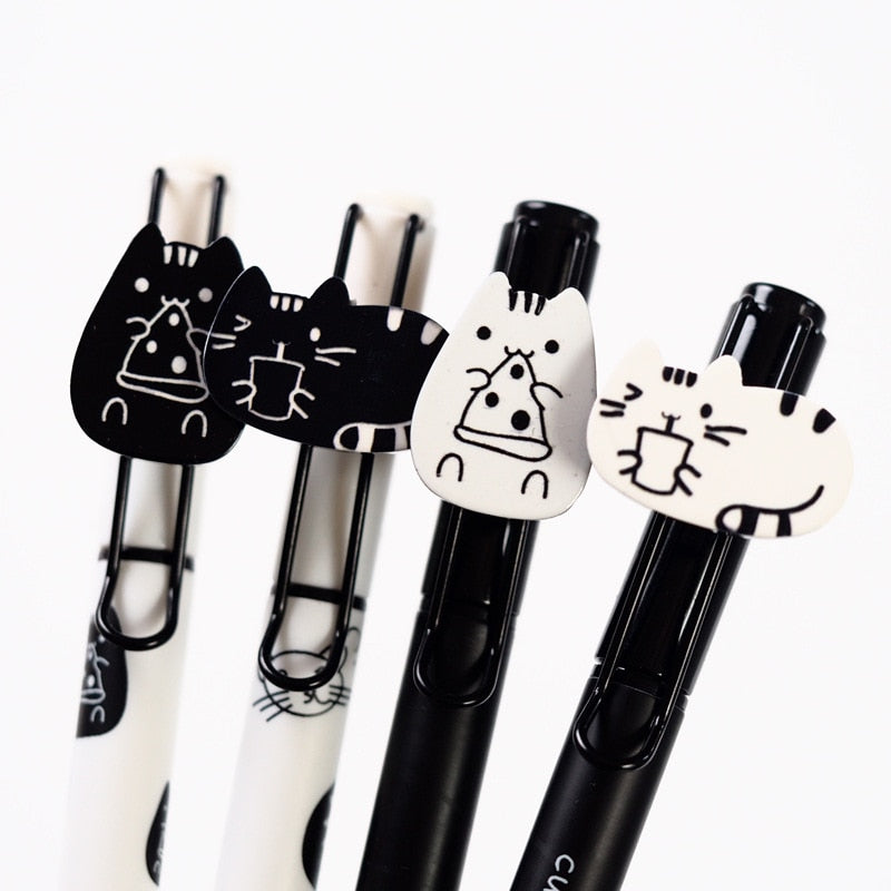 Black & White Kitty Gel Pen (Set of 2)