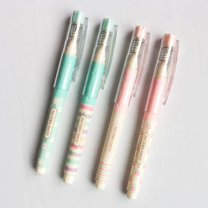 Floral & Stripes Lead Pencil (Set of 4)