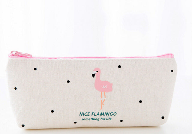 Tropical Flamingo Pencil Case