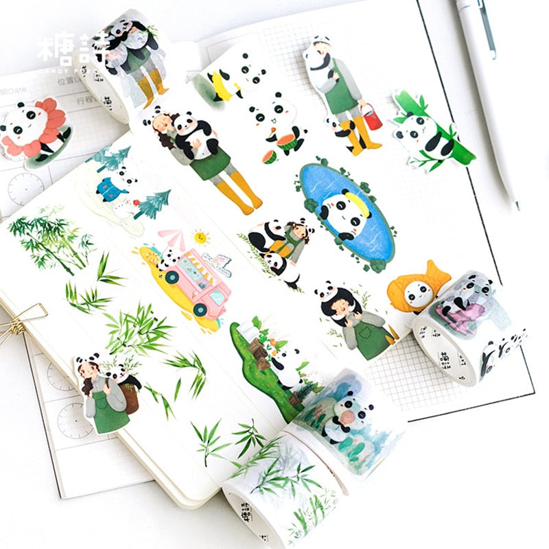 Kawaii Panda Washi Tape (Set of 4)