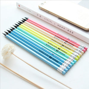 Wooden Rainbow Pencil (Set of 12)