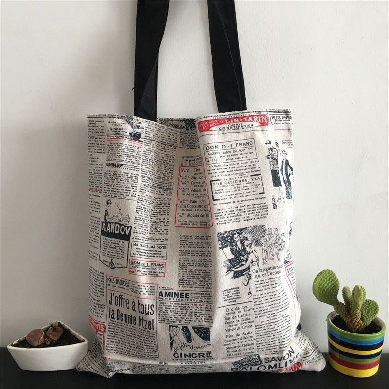 Newspaper Tote Bag