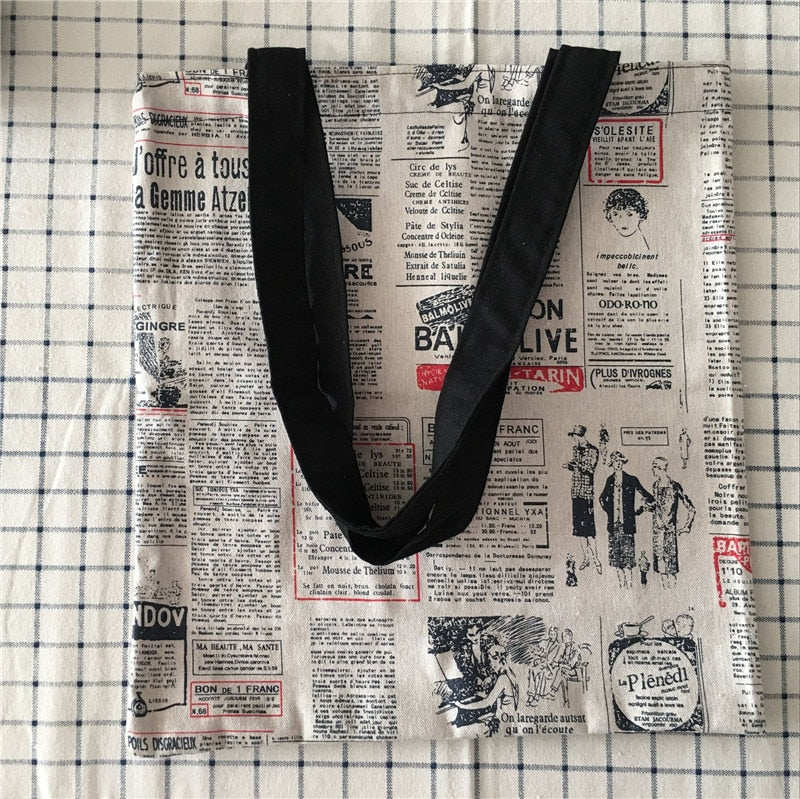 Newspaper Tote Bag