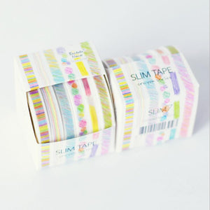 Crayon Slim Washi Tape (Set of 6)