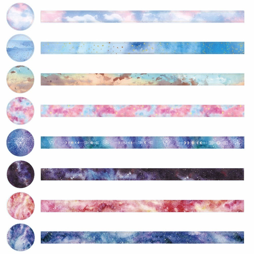Starry Sky Washi Tape (Set of 8)