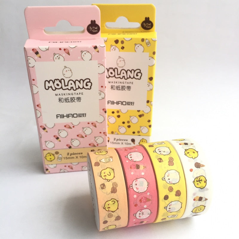 Molang Rabbit Washi Tape (Set of 2)