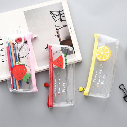 Fruity Transparent Pencil Case