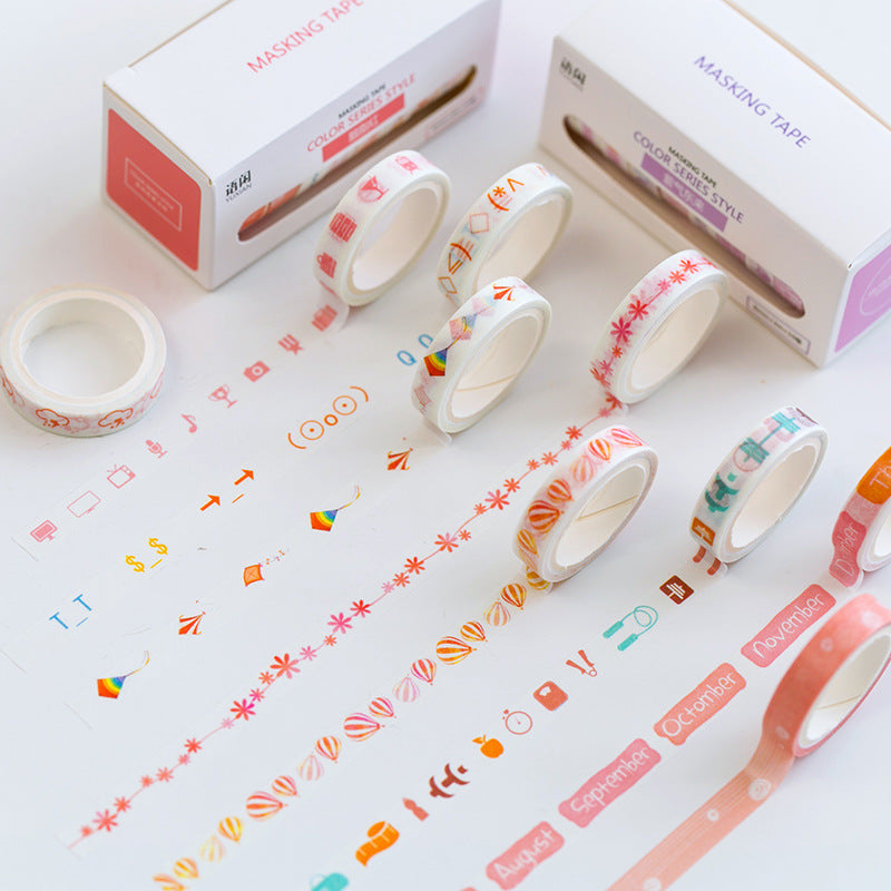 Color Series Washi Tape (Set of 10)