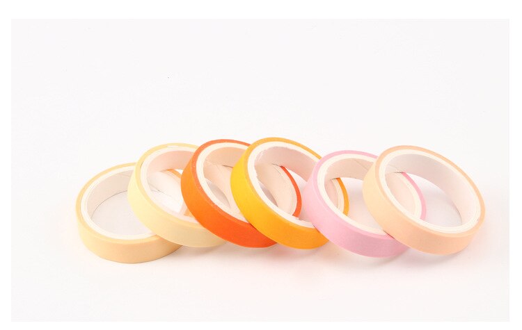Macaron Color Washi Tape (Set of 6)