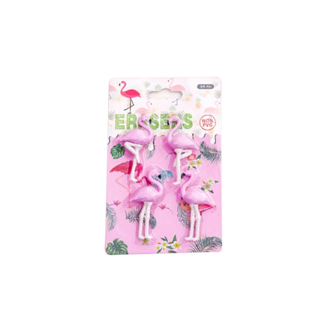 Flamingo Eraser (4 pcs)