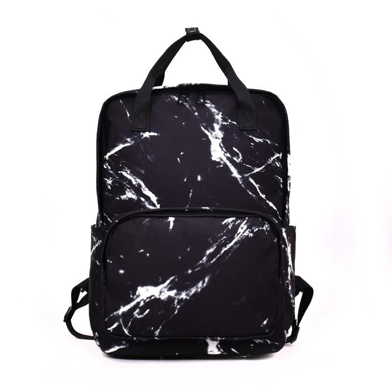 Marble Printed Backpack